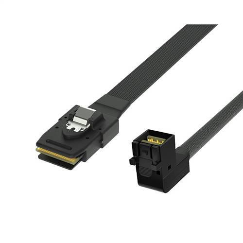 CAB-8643RA-8087 | Internal HD Mini SAS SFF-8643 Right Angle to Mini SAS SFF-8087 Cable