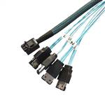 CAB-8643i4-4ESATA Internal HD Mini SAS SFF-8643 4i to 4 ESATA Cable