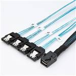 CAB-8643i4-4SATA Internal HD Mini SAS SFF-8643 4i to 4 Straight SATA 7P Cable