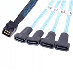 Internal HD Mini SAS SFF-8643 4i to 4 SATA Male Cable