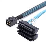 Internal HD Mini SAS SFF-8643 4i to 4 SFF-8482 All-in-one Cable