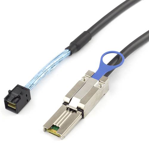 CAB-8643i4-8088 Internal HD Mini SAS SFF-8643 4i to External Mini SAS SFF-8088 26P Cable