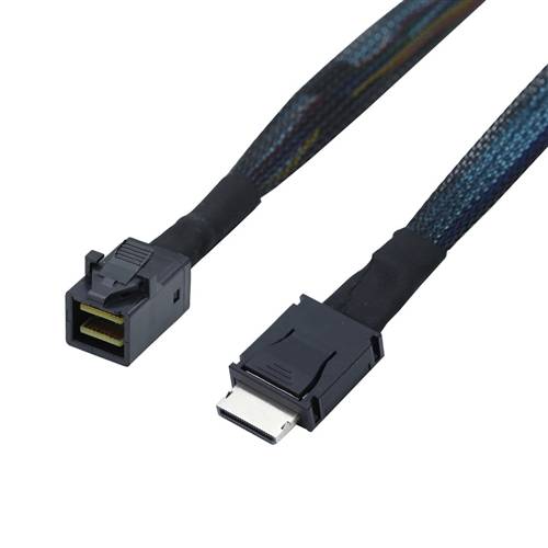 CAB-8643i4-8611i4 Internal HD Mini SAS SFF-8643 4i to OCulink SFF-8611 4i Cable