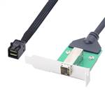 CAB-8643i4-8644F Internal HD Mini SAS SFF-8643 4i to External HD Mini SAS SFF-8644 Female Cable