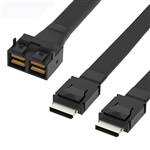 Internal HD Mini SAS SFF-8643 8i to 2 OCulink SFF-8611 4i Breakout Cable