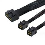 Internal HD Mini SAS SFF-8643 8i to 2 Internal HD Mini SAS SFF-8643 4i Cable