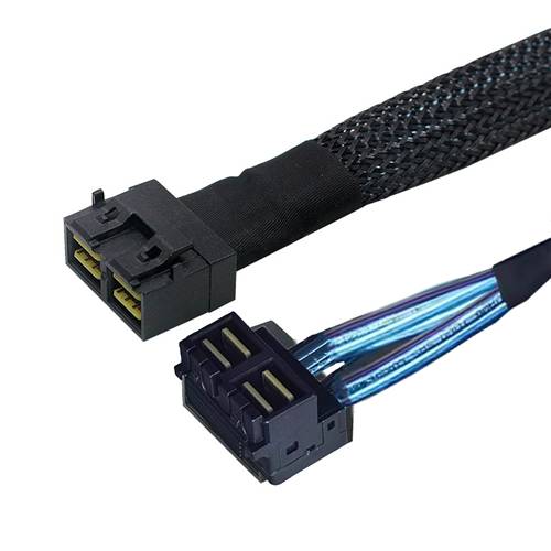 CAB-8643i8-RA8643i8 Internal HD Mini SAS SFF-8643 8i to Right Angle Internal HD Mini SAS SFF-8643 8i Cable