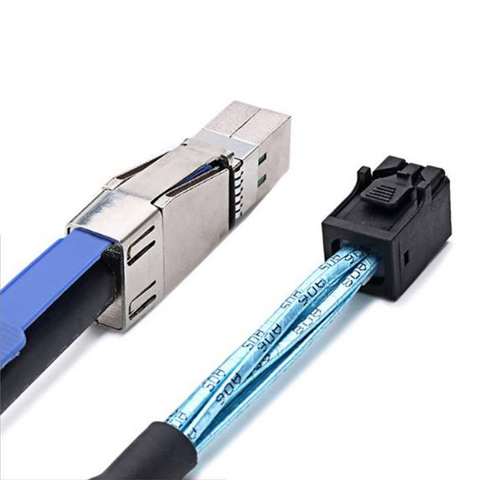 External HD Mini SAS SFF-8644 to Internal HD Mini SAS SFF-8643 4i Cable