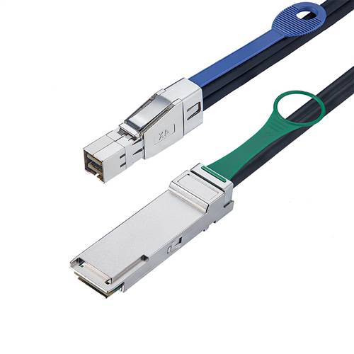External Mini SAS HD SFF-8644 to QSFP+ SFF-8436 Cable, 1.5 meter