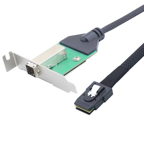 CAB-8644F-8087 External HD Mini SAS SFF-8644 Female to Internal Mini SAS SFF-8087 36P Cable Adapter
