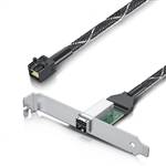 CAB-8644F-8643 External HD Mini SAS SFF-8644 Female to Internal HD Mini SAS SFF-8643 4i Cable