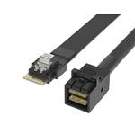 CAB-8654-8643 | SlimSAS SFF-8654 4i to Mini SAS HD SFF-8643 Cable