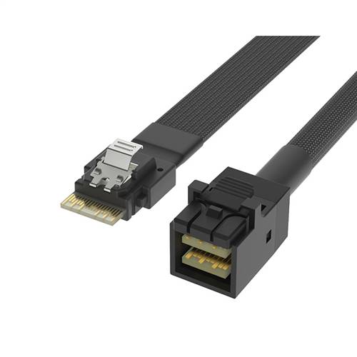 CAB-8654-8643 | SlimSAS SFF-8654 4i to Mini SAS HD SFF-8643 Cable