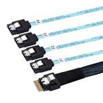 CAB-8654i4-4SATA SlimSAS SFF-8654 4i to 4 Straight SATA 7P Cable