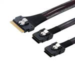 SlimSAS SFF-8654 8i to Two Internal Mini SAS SFF-8087 36P Cable