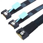 CAB-8654i8-2xMCIOi4 | SlimSAS SFF-8654 8i to 2x MCIO x4 (SFF-TA-1016) 38P Cable