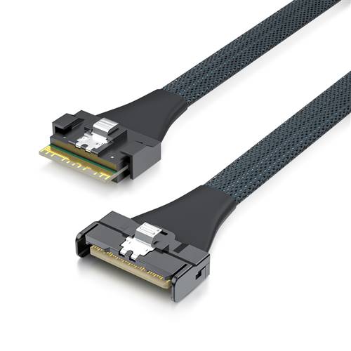 CAB-8654i8-MCIOi8 | SlimSAS SFF-8654 8i to MCIO SFF-TA-1016 8i 85-ohm PCIe 4.0 Cable