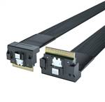 CAB-8654i8RA-8654i8RA | SlimSAS SFF-8654 8i to SlimSAS SFF-8654 8i SAS 4.0 Cable, Right Angle to Right Angle