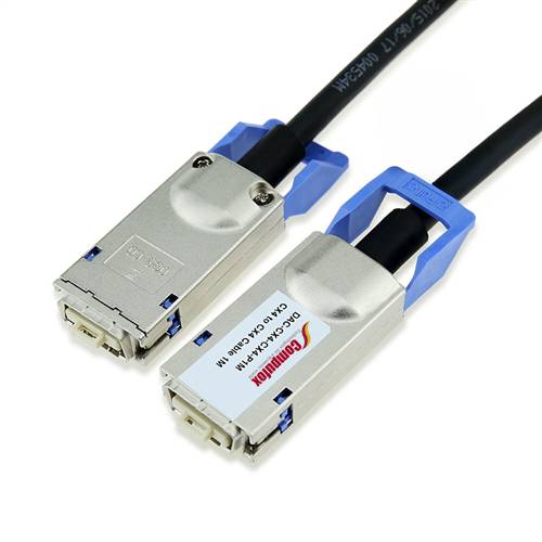 10GBase-CX4 CX4 SFF-8470 to CX4 SFF-8470 Direct Attach Cable, Latch to Latch, 10 meter