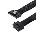CAB-FE8654i8-8643i8 Fully Enclosed SlimSAS SFF-8654 8i to Internal HD Mini SAS SFF-8643 8x 72P Cable