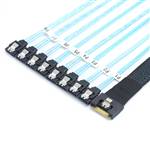 Fully Enclosed SlimSAS SFF-8654 8i to 8 Straight SATA 7P Cable