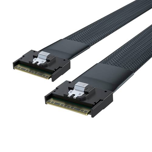 CAB-FE8654i8-FE8654i8 Fully Enclosed SlimSAS SFF-8654 8i to Fully Enclosed SlimSAS SFF-8654 8i Cable