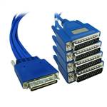 Cisco Compatible CAB-HD4-232MT 4-port EIA-232 DTE Cable with Male DB-25 Connector, 10 ft (3 m)