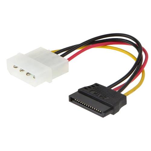 CAB-LP4M-SATA15PF LP4 4Pin IDE Male to SATA 15Pin Female Power Cable