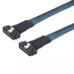 CAB-LP8654x8-LP8654x8 Low Profile SlimSAS SFF-8654 8x 74P to Low Profile SlimSAS SFF-8654 8x 74P Cable, Straight to Straight
