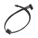 ATX Mini 4Pin to Dual SATA 15Pin Female Power Cable