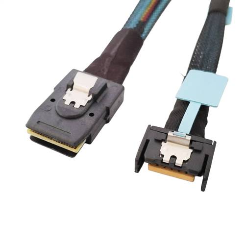 CAB-MCIOi4-8087 | MCIO x4 (SFF-TA-1016) 38P to Internal Mini SAS SFF-8087 36P Cable
