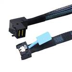 CAB-MCIOi4-8643RA | MCIO x4 (SFF-TA-1016) 38P to Right Angel Internal HD Mini SAS SFF-8643 Cable