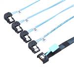 CAB-MCIOx4-4xLBSATA MCIO 4x 38P to 4 Left Bend SATA 7P Cable