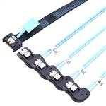 MCIO 4x 38P to 4 Right Bend SATA 7P Cable