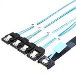 CAB-MCIOx4-4xSATA MCIO 4x 38P to 4 Straight SATA 7P Cable
