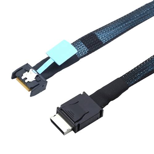 CAB-MCIOx4-8611x4 MCIO 4x 38P to OCulink SFF-8611 4x Cable, Straight to Straight