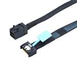 CAB-MCIOx4-8643x4 MCIO 4x 38P to Internal HD Mini SAS SFF-8643 4x 36P Cable, Straight to Straight