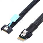MCIO 4x 38P to SlimSAS SFF-8654 4x 38P Cable, Straight to Straight