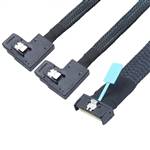 CAB-MCIOx8-2xRB8087 MCIO 8x 74P To Two Right Bend Internal Mini SAS SFF-8087 36P Cable