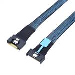 CAB-MCIOx8-8654x8 MCIO 8x 74P to SlimSAS SFF-8654 8x 74P Cable, Straight to Straight