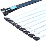 CAB-MCIOx8-8xRBSATA MCIO 8x 74P to 8 Right Bend SATA 7P Cable