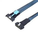 MCIO 8x 74P to Low Profile SlimSAS SFF-8654 8x 74P Cable, Straight to Straight