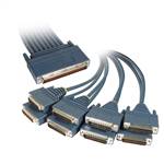 Cisco Compatible CAB-OCT-232-MT 8 Lead Octal Cable and 8 Male RS232/V.24 DTE Connectors