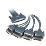 Cisco Compatible CAB-OCTAL-MODEM HPDB 68 Male to 8 Male DB25 Octal Cable