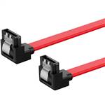 CAB-RASATA-RASATA-R SATA 7Pin to SATA 7Pin Red Cable, Right Angle to Right Angle
