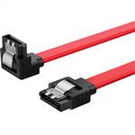 CAB-SATA-RASATA-R SATA 7Pin to SATA 7Pin Red Cable, Straight to Right Angle