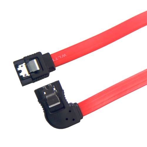 CAB-SATA-RBSATA-R SATA 7Pin to SATA 7Pin Red Cable, Straight to Right Bend