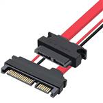 Slimline SATA 13P Female to SATA 22P (7+15) Male Cable