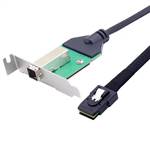 External Mini SAS HD SFF-8644 Female Slot to Internal Mini SAS SFF-8087 Converter