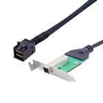 External Mini SAS HD SFF-8644 Female Slot to Internal Mini SAS HD SFF-8643 Converter